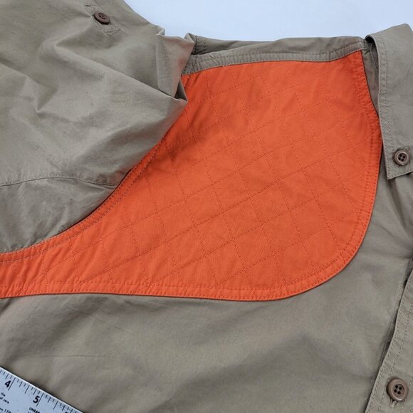 Eddie Bauer Sport Shop Hunting Shirt Mens XXL Shoulder Patches Shirt Brown - Picture 8 of 8